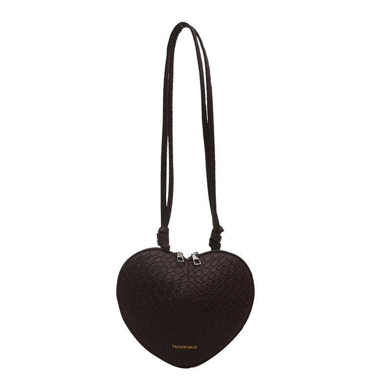 Heart-Shaped Crossbody Handbag