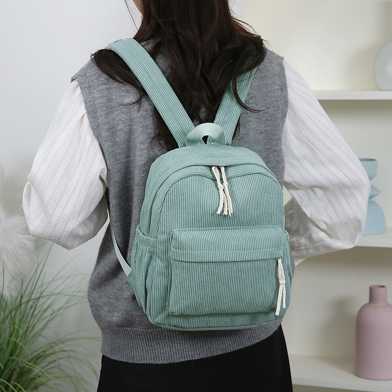 Cord-Backpack with Practical Front Pocket