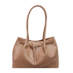 Textured Leather Tote Bag