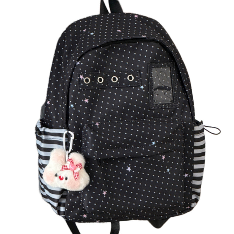 Starry Print Functional Backpack
