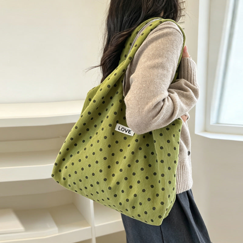 Casual Polka Dot Tote Bag