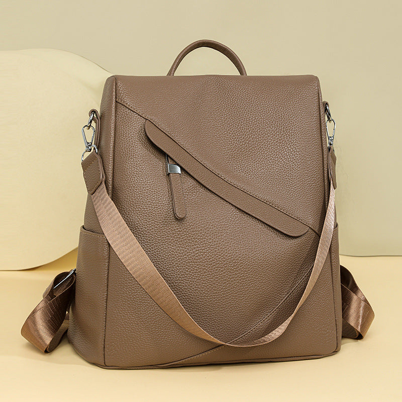 Elegant Leather Laptop Backpack