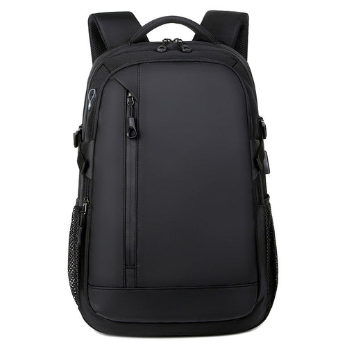 Backpack with Water-Repellent Material and Padded Laptop Compartment-https://detail.1688.com/offer/851104296692.html-Calm Wears-Black-nan-Calm Wears
