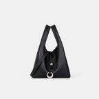 Women's elegant tote bag with innovative closure-https://detail.1688.com/offer/1034764902308.html-Calm Wears-Ebony Brown-191118-Calm Wears