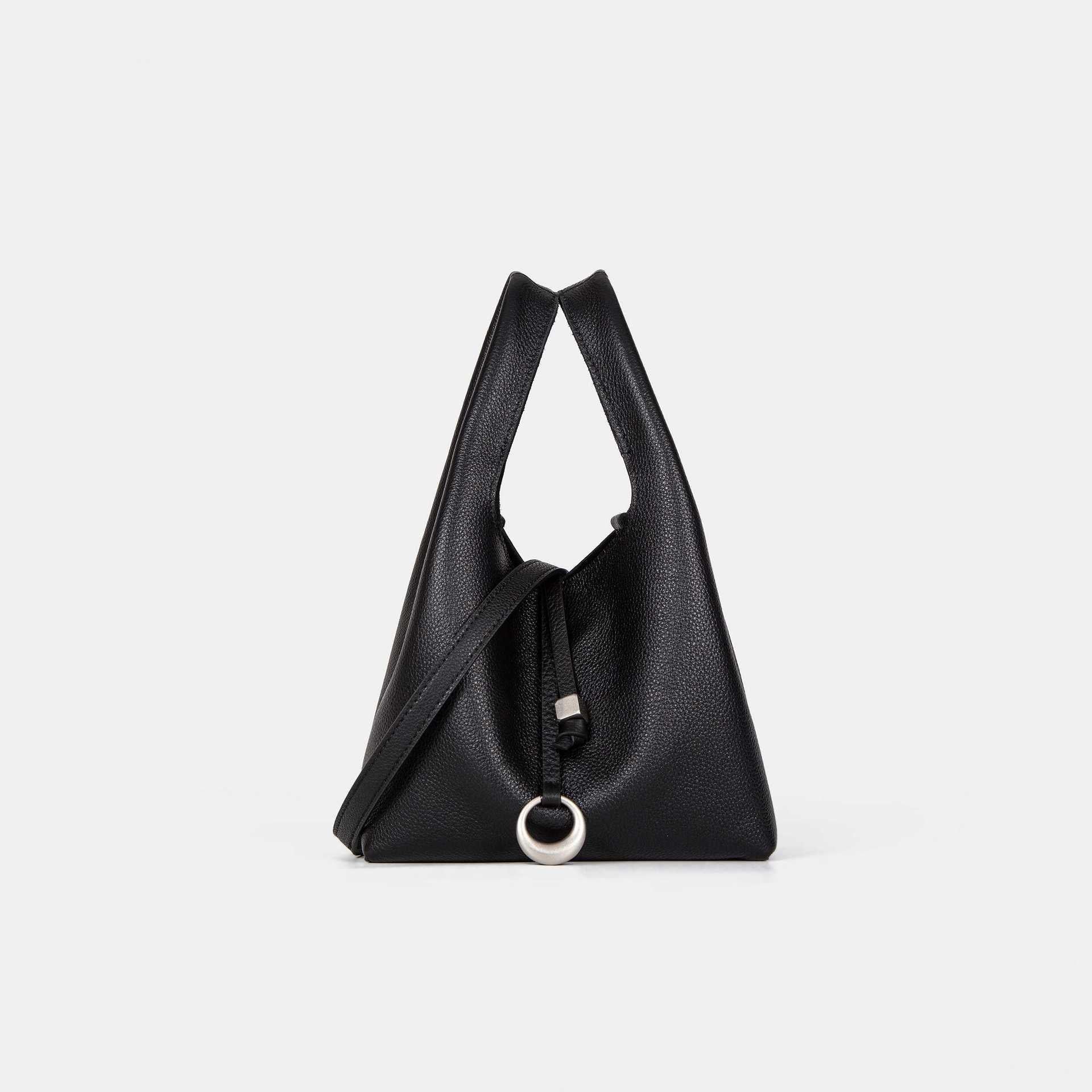 Women's elegant tote bag with innovative closure-https://detail.1688.com/offer/1034764902308.html-Calm Wears-Ebony Brown-191118-Calm Wears