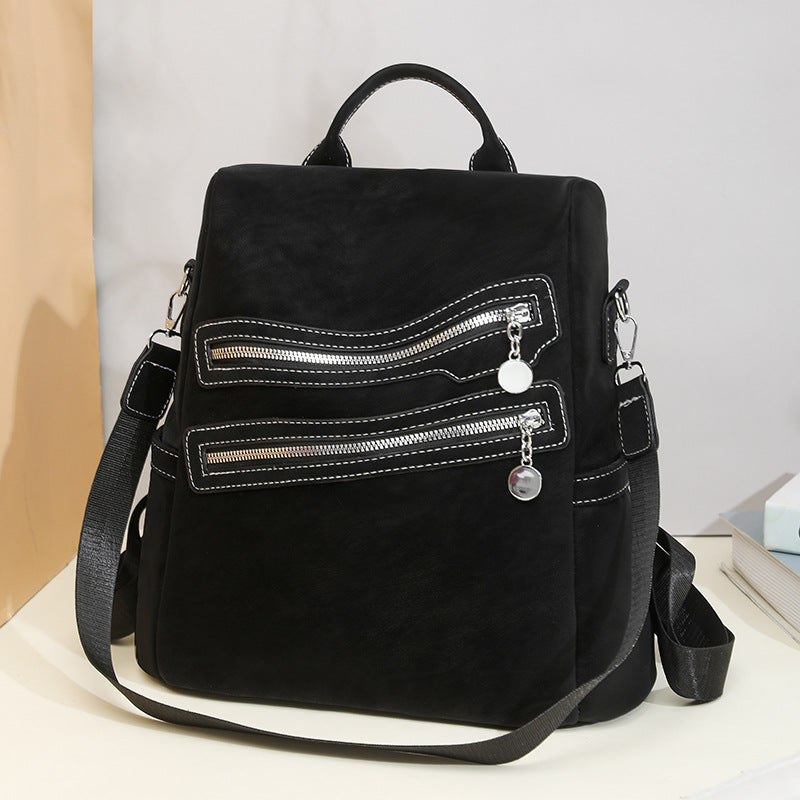 Stylish Multi-Zippered Backpack