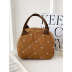 WoQuilted Bow Detail Handbag