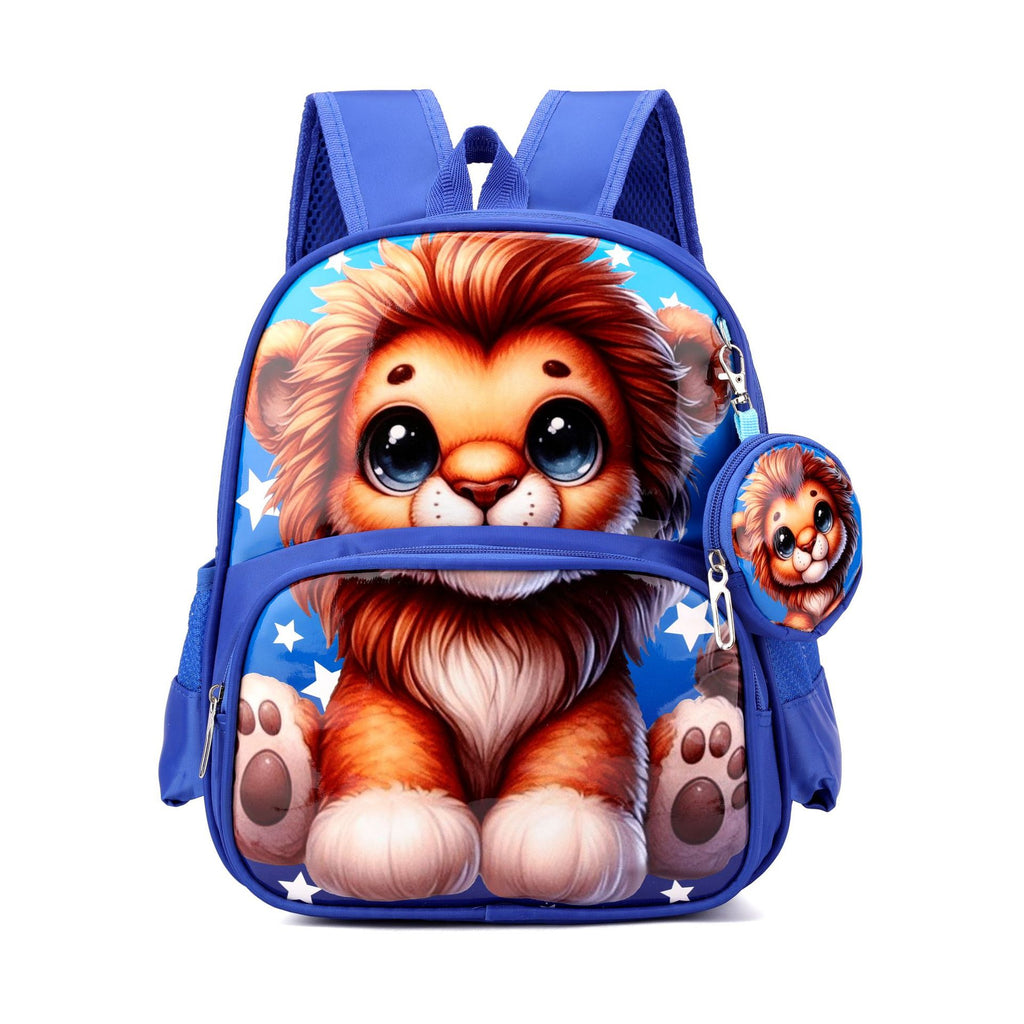 Kids' Adorable Lion-Themed School Backpack