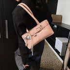 Women's mini handbag with removable charm