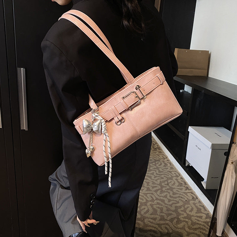 Women's mini handbag with removable charm