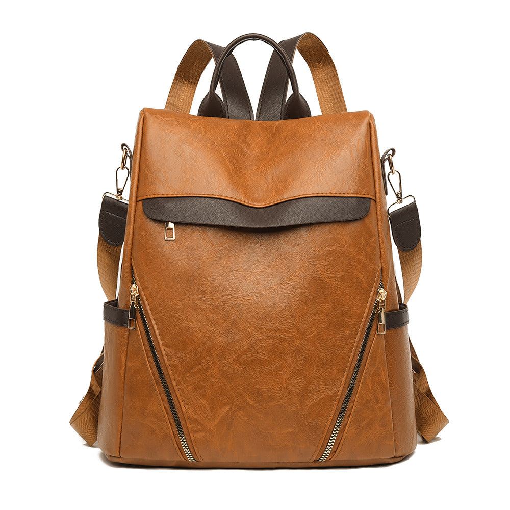 Multi-Functional Leather Backpack Calm Wears