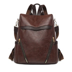 Multi-Functional Leather Backpack Calm Wears