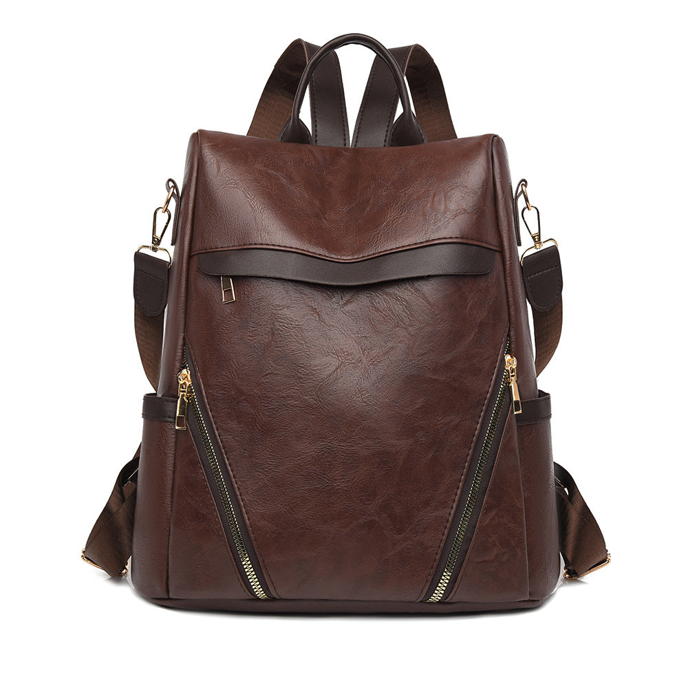 Multi-Functional Leather Backpack Calm Wears