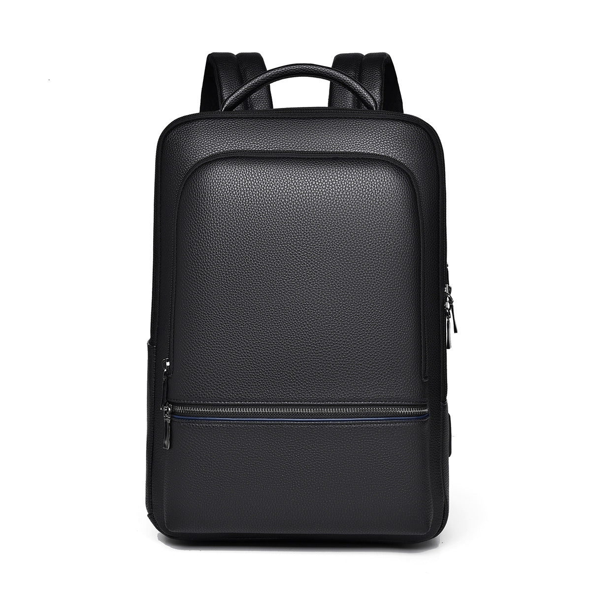 Sleek Leather Laptop Backpack