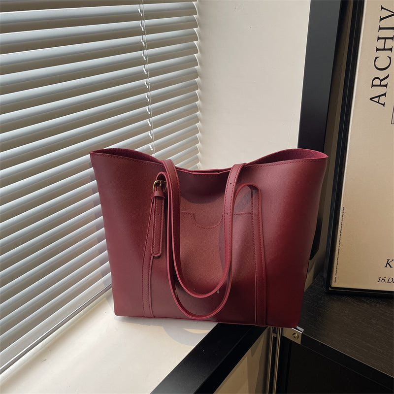 Women’s tote bag made of structured synthetic leather with a stylish detail-https://detail.1688.com/offer/1028567193083.html-Calm Wears-Rot-nothing-Calm Wears