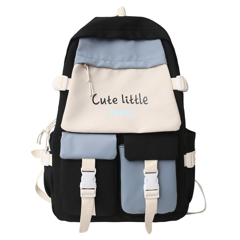 Leisure backpack with practical storage pockets