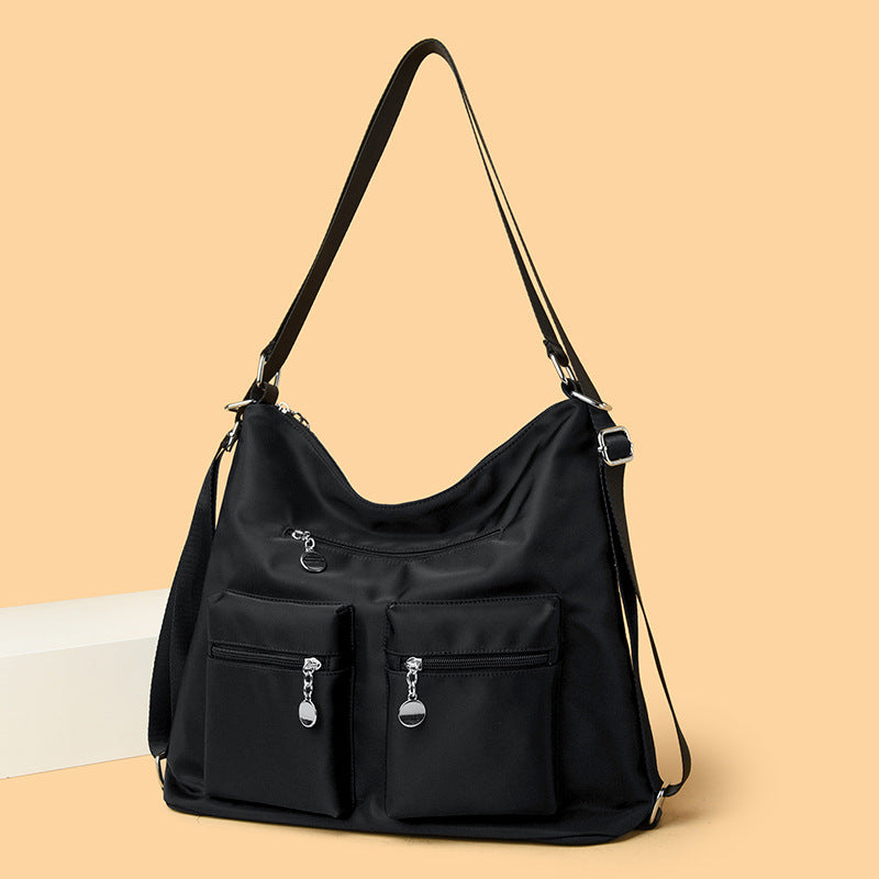 Spacious Multi-Pocket Shoulder Bag