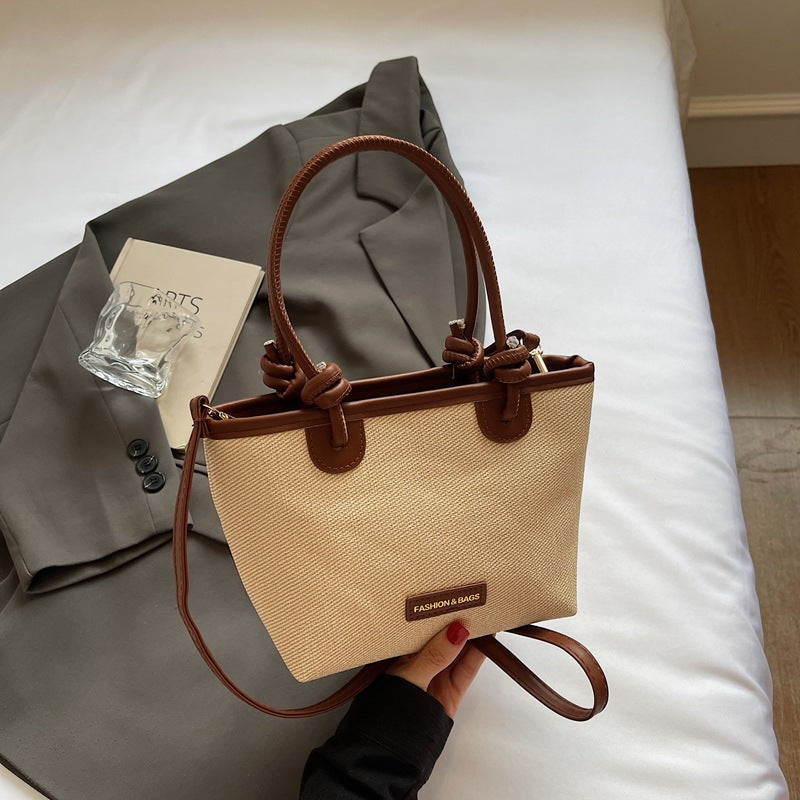 Women practical tote bag with stylish handles-https://detail.1688.com/offer/966396520058.html-Calm Wears-Braun-nothing-Calm Wears