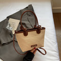 Women practical tote bag with stylish handles-https://detail.1688.com/offer/966396520058.html-Calm Wears-Braun-nothing-Calm Wears