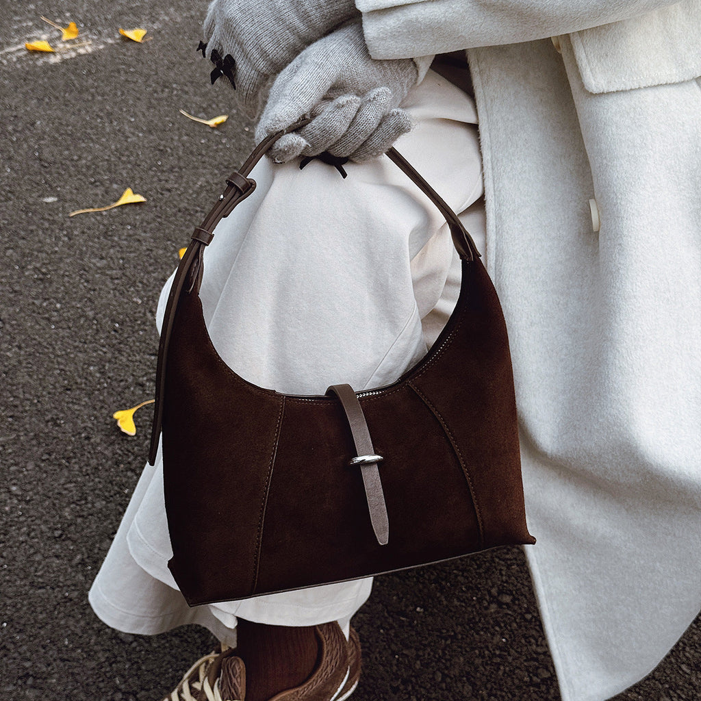 Women high-quality hobo bag made of suede-https://detail.1688.com/offer/994038237310.html-Calm Wears-Braun-nothing-Calm Wears