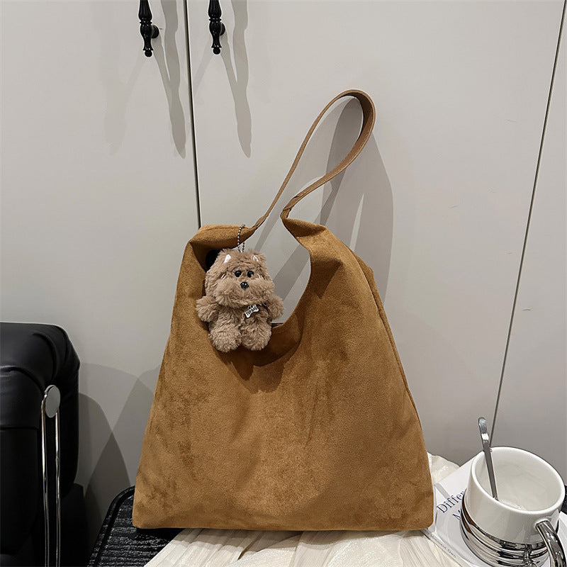 Suede Slouchy Hobo Bag
