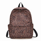 Stylish Backpack in Leopard Print