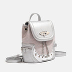 Fashionable Crocodile-Embossed Mini Backpack