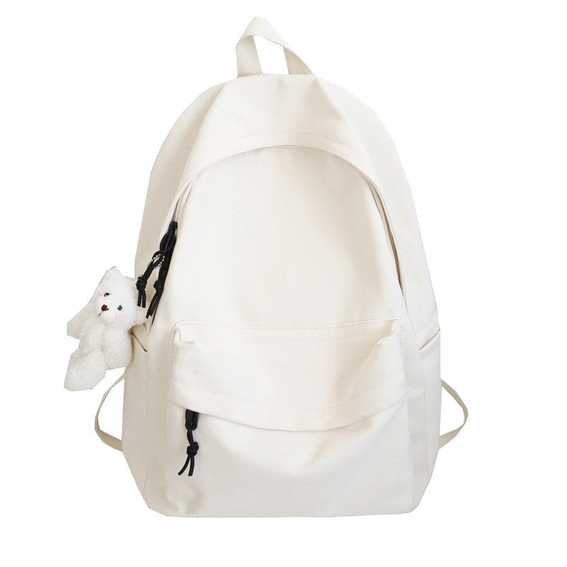 Casual Plush-Toy Accessory Backpack
