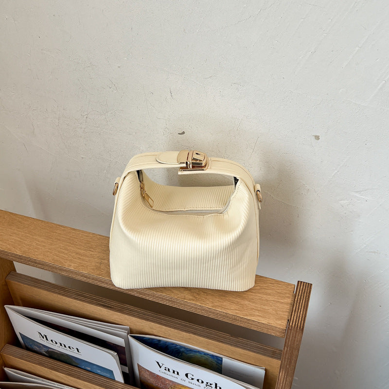 Textured Ribbed Handbag