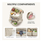 Multifunctional backpack with insulating compartments