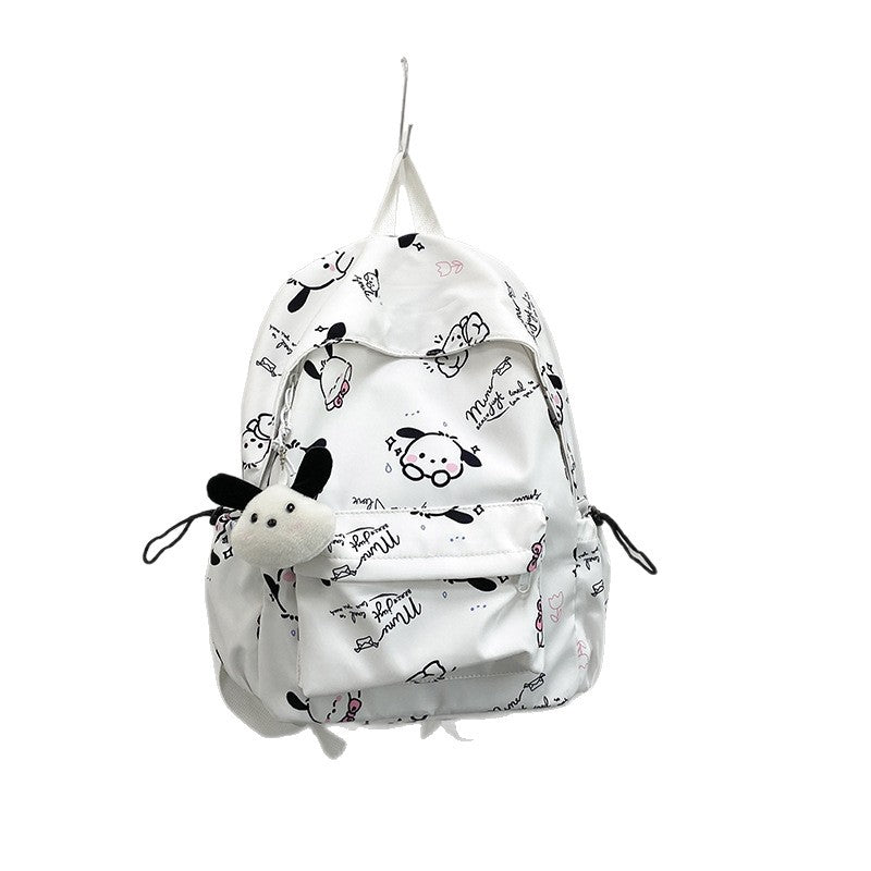 Whimsical Cartoon-Patterned Backpack
