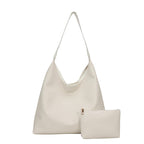 Sleek Textured Leather Hobo Handbag