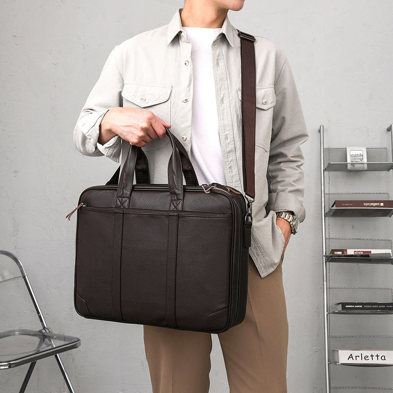 Premium Leather Business Briefcase