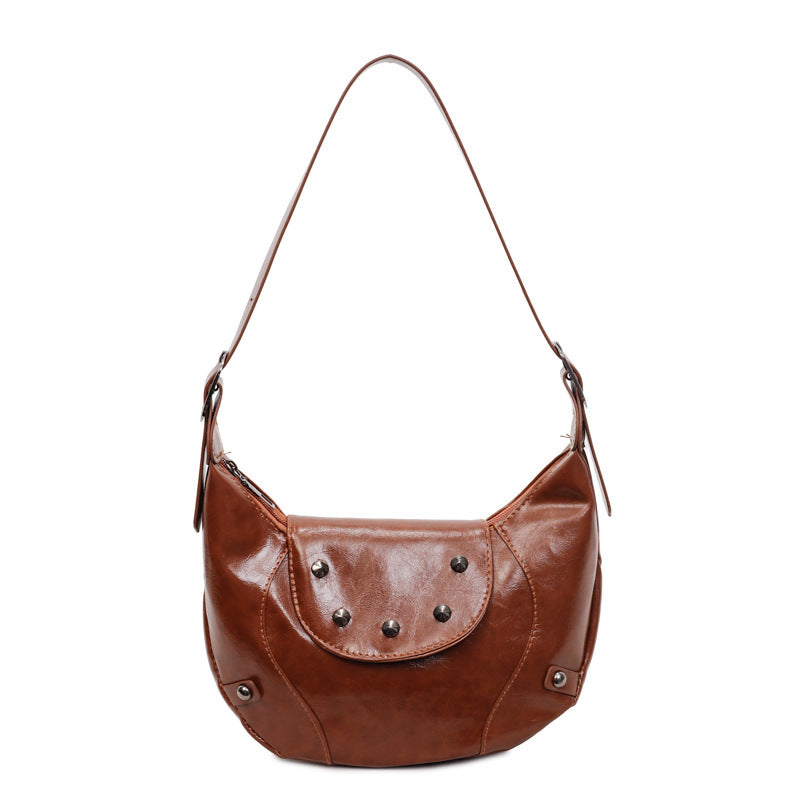 Stylish Leather Hobo Bag