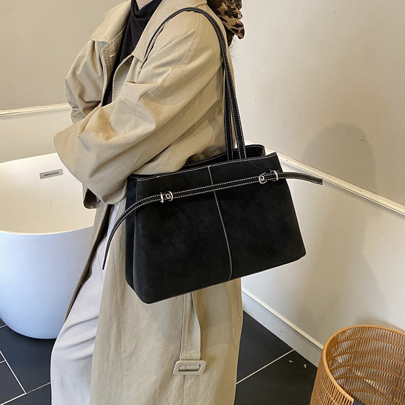 Women's Tote Bag made of high-quality synthetic leather with an elegant shoulder strap-https://detail.1688.com/offer/1006623706819.html-Calm Wears-Braun-nothing-Calm Wears