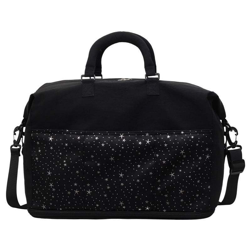 Elegant Sports Bag with Sparkling Star Pattern