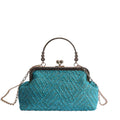 Vintage-Inspired Textured Crossbody Bag