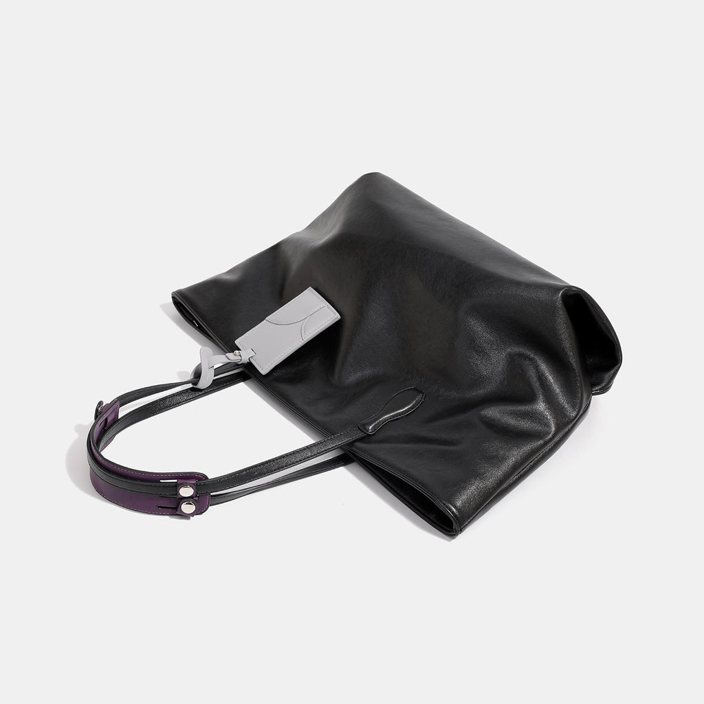 Women high-quality tote bag made of soft synthetic leather with textured design-https://detail.1688.com/offer/974801047470.html-Calm Wears-Chocolate-nothing-Calm Wears