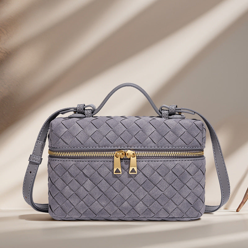 Handcrafted Textured Leather Crossbody Bag