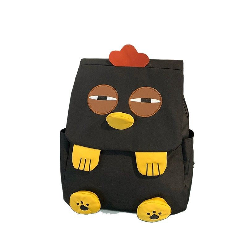 Cute Chicken-Themed Plush Backpack