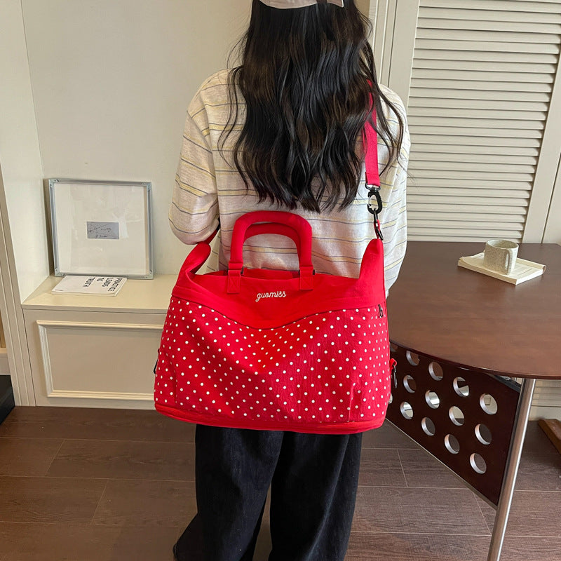 Stylish Polka Dot Travel Tote