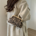 WoElegant Leopard Print Evening Handbag
