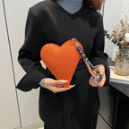 WoHeart-Shaped Compact Handbag