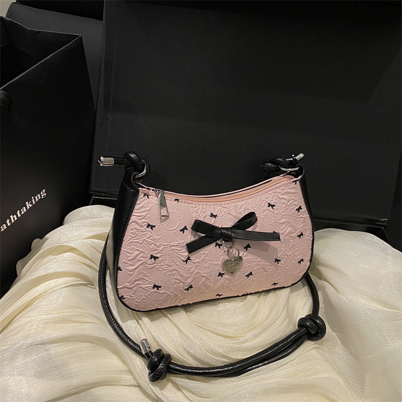 Charming Bow Embellished Handbag
