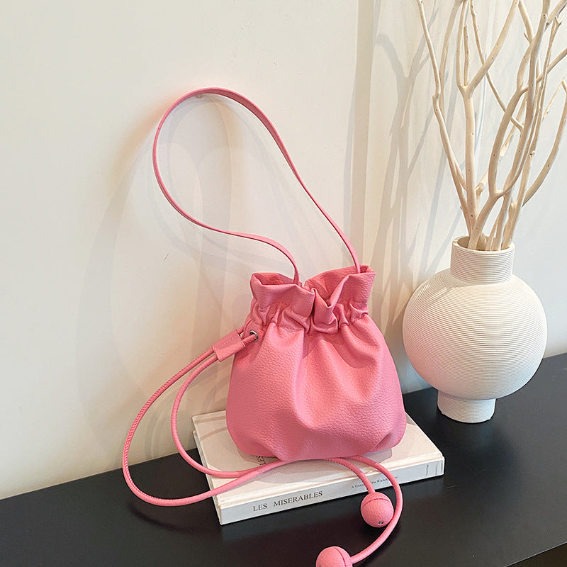 WoStylish Drawstring Bucket Handbag