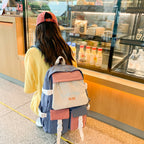 Leisure backpack with practical storage pockets