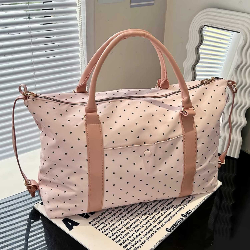 Stylish Polka Dot Travel Duffel Bag