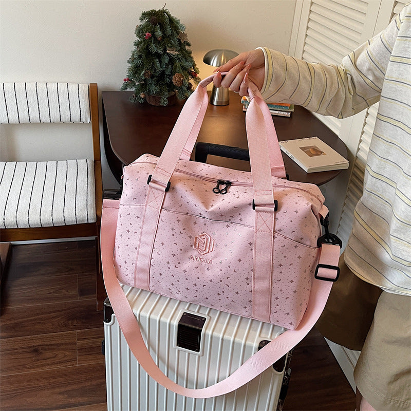Color Block Weekender Duffle Bag