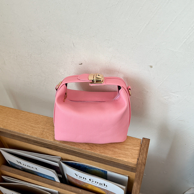 Textured Ribbed Handbag