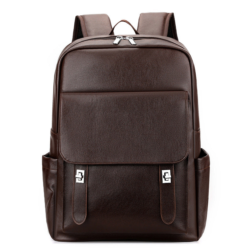 Unisex Elegant Leather Laptop Backpack